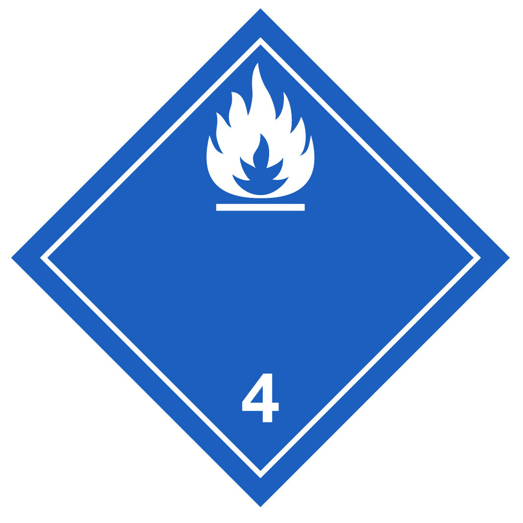 Dangerous Goods 4.3 Dangerous when wet Labels