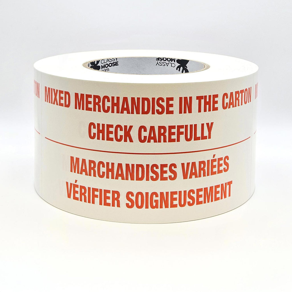 MIXED MERCHANDISE Bilingual Labels | Classy Moose™ flat view