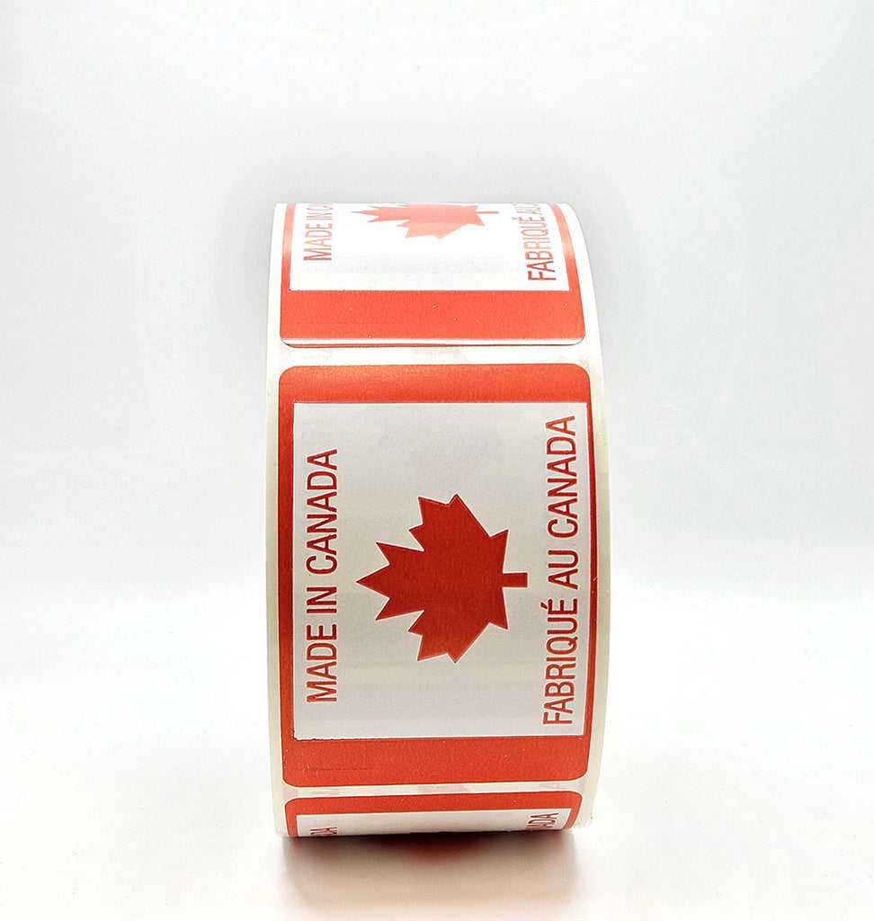 MADE IN CANADA with Maple Leaf Bilingual labels front view