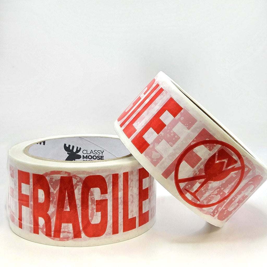 FRAGILE WITH GLASS ICON PVC Tape | Classy Moose™ duo