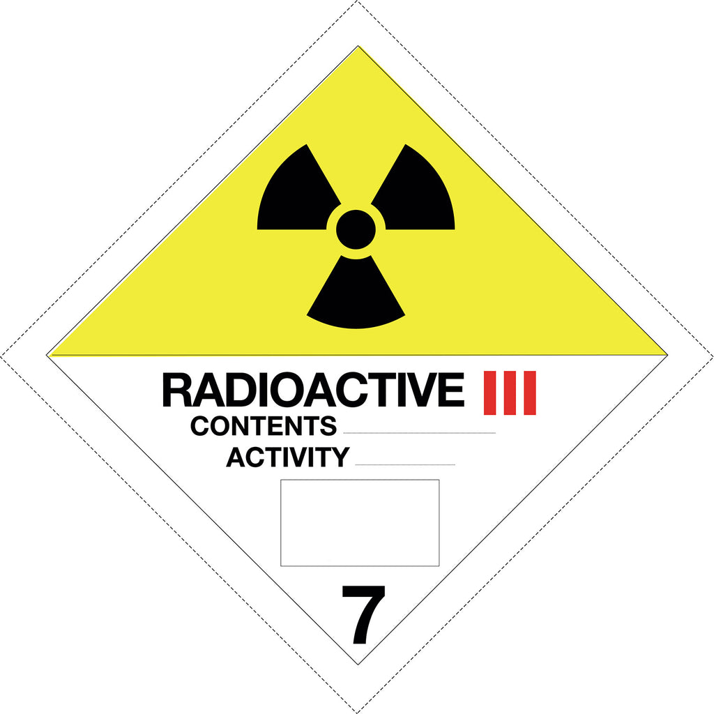 Dangerous Goods 7.3 Radioactive Materials III