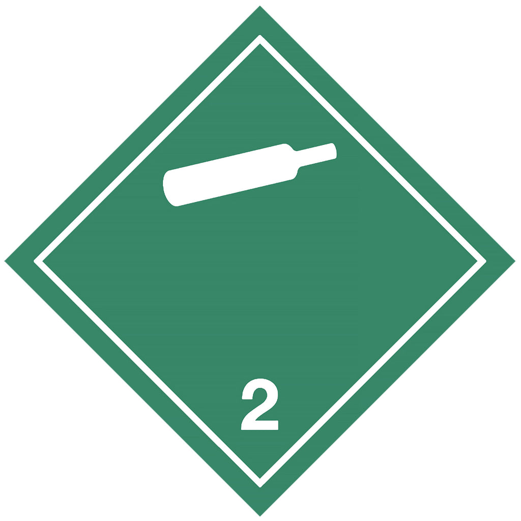 DG 2.2 Non-Flammable Compressed Gas Labels