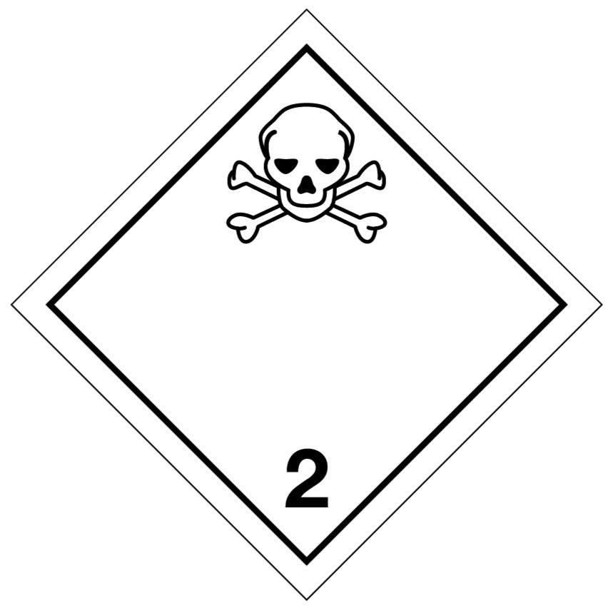 Dangerous Goods 2.3 Poison Gas Labels