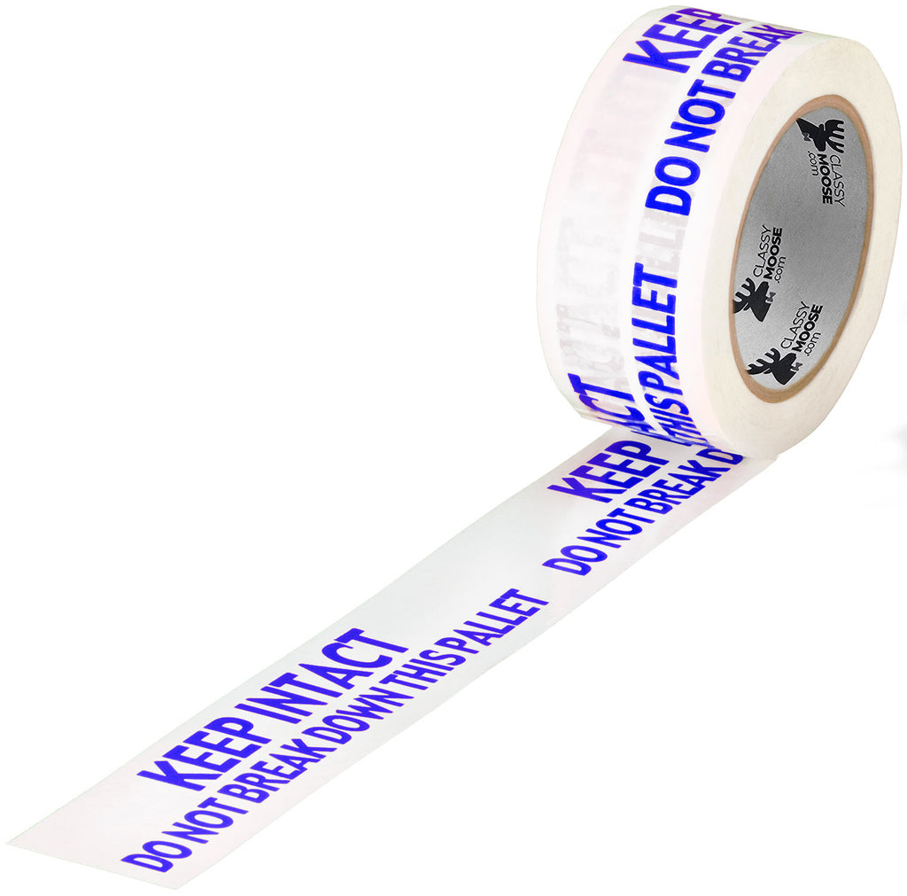 Roll of warning tape with text 'Keep Intact Do Not Break' on a white background