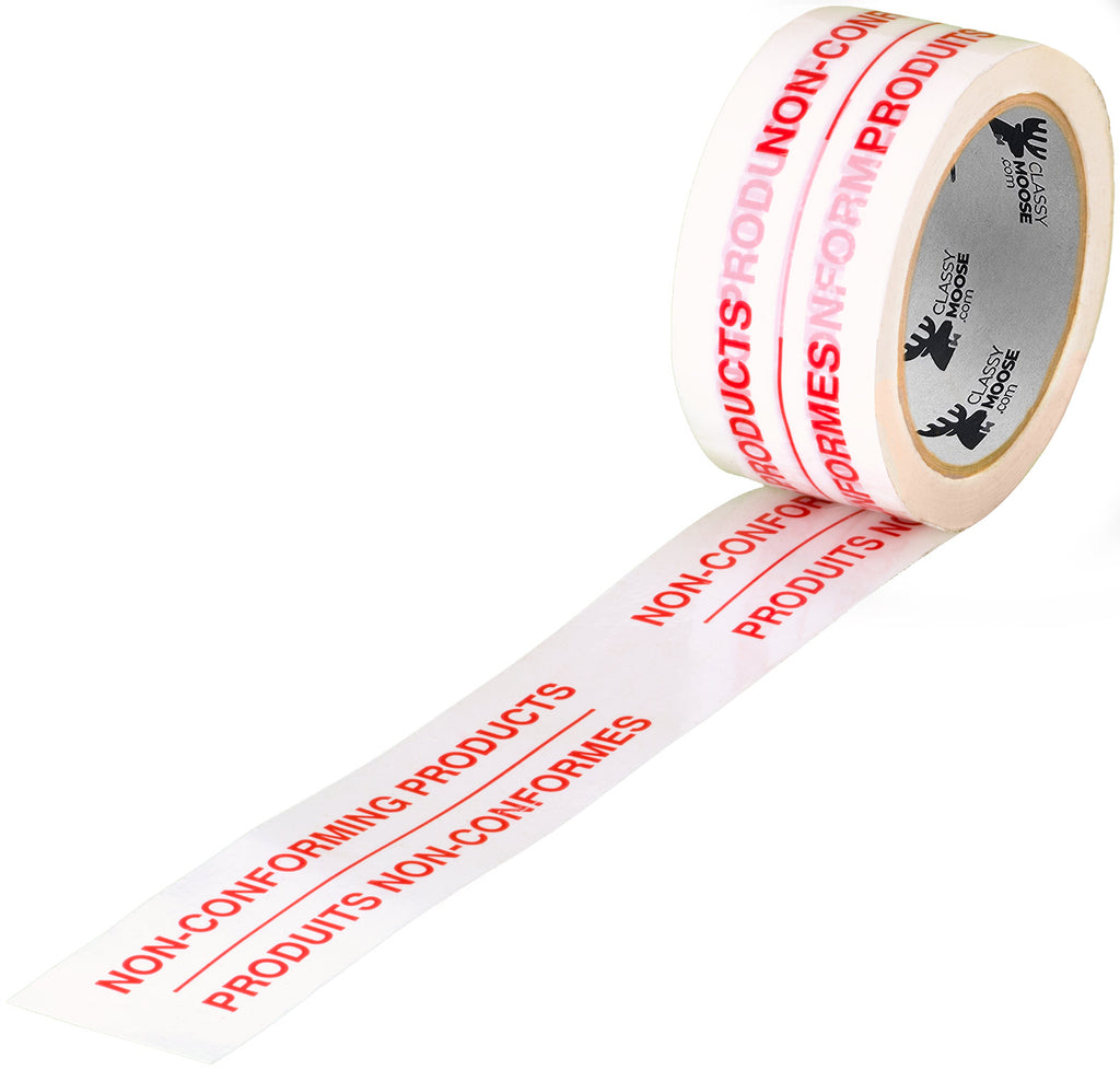 Red NON-CONFORMING PRODUCT PVC Tape | Classy Moose™